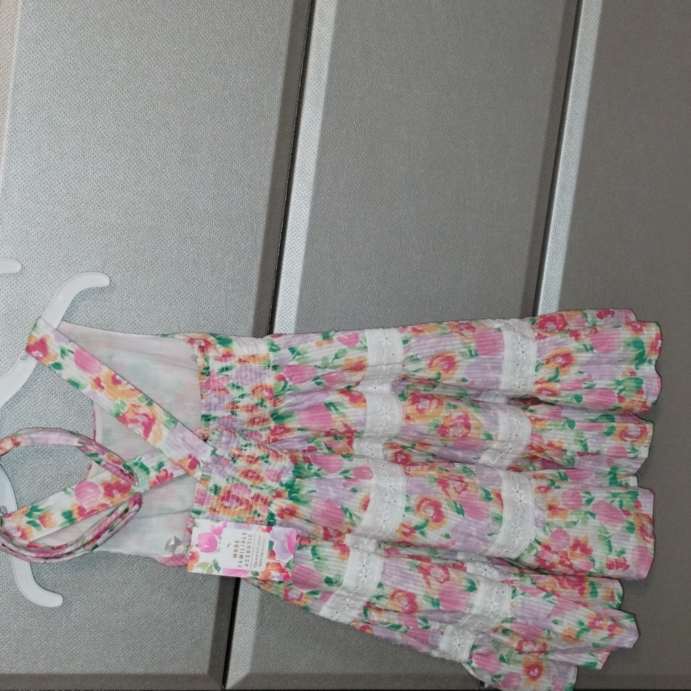 Tommy Bahama Girls Flower Sundress w/Headband - PNK/PUR/WH (Sz 4T) - New w/Tags!